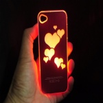 COVER LUMINOSA FLASH MELA a LED per iPHONE 6 case custodia